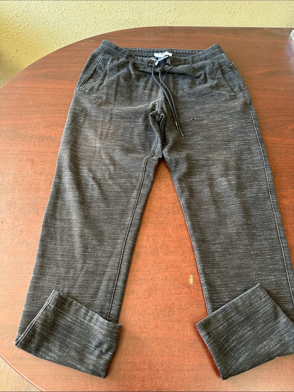 Express Men's Heather Charcoal Drawstring Jogger Pants